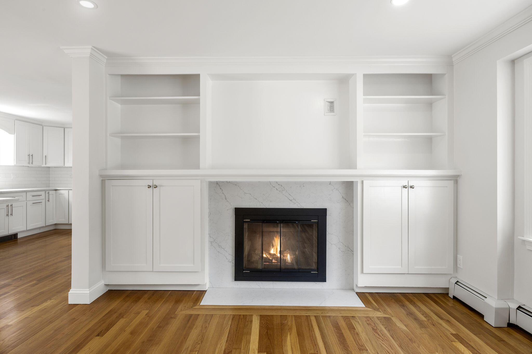 28 Vandermint Lane Hyannis, MA 02601 - Photo 12 of 47 a living room with a fireplace