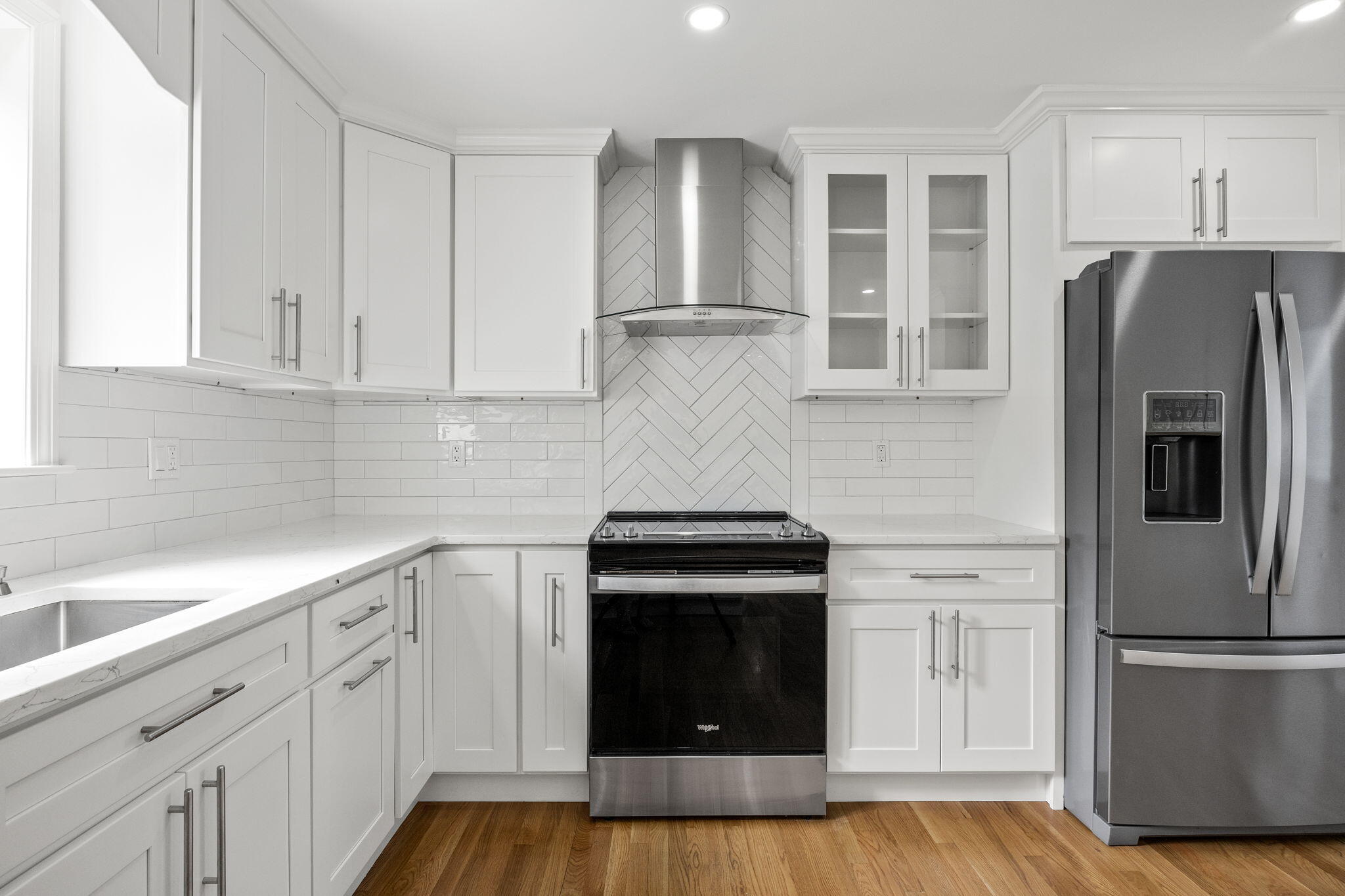 28 Vandermint Lane Hyannis, MA 02601 - Photo 17 of 47 a kitchen with cabinets and stainless steel appliances