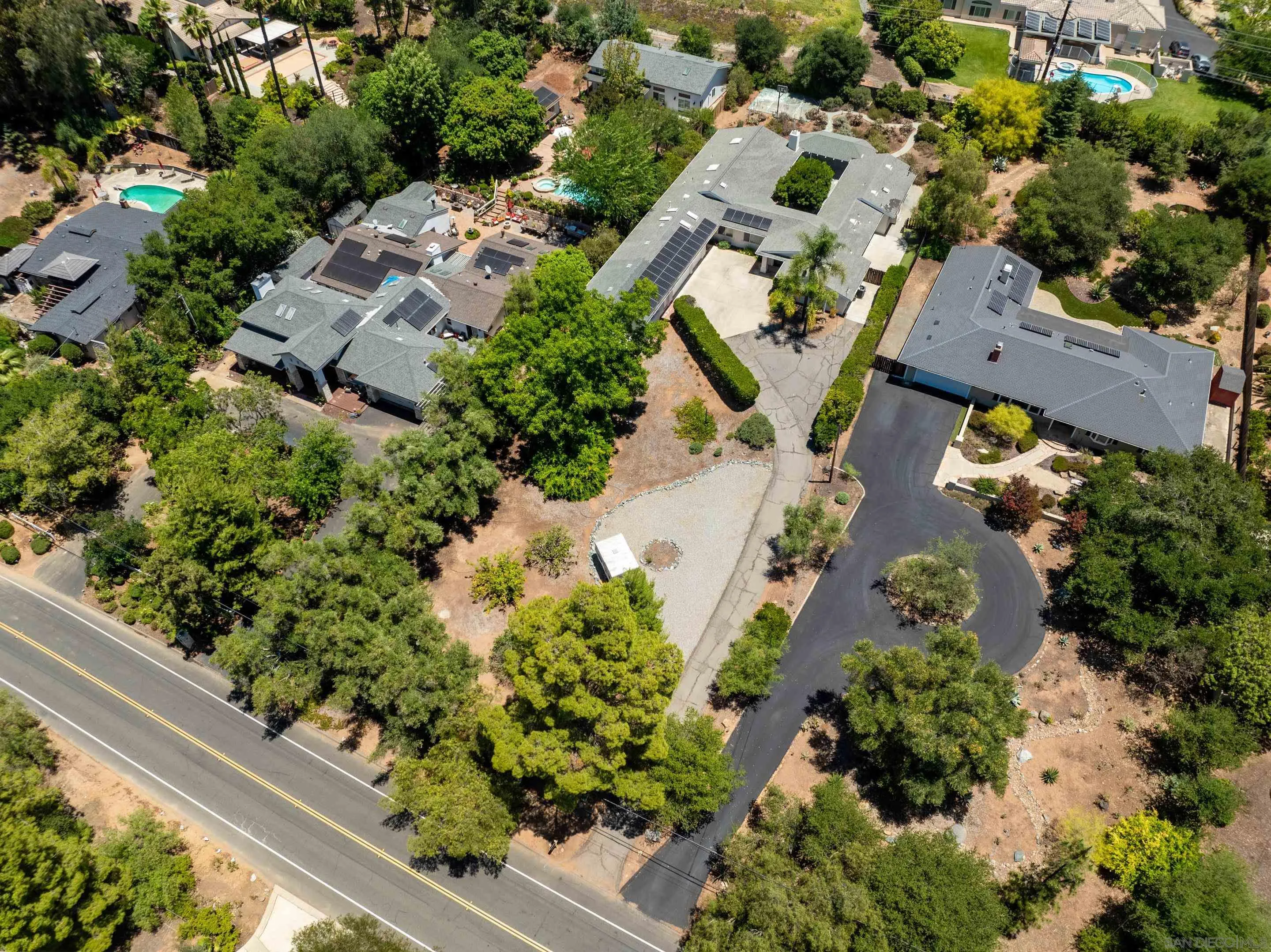 16611 Orchard Bend Road Poway, CA 92064 - Photo 54 of 59 an aerial view of residential house with outdoor space and street view