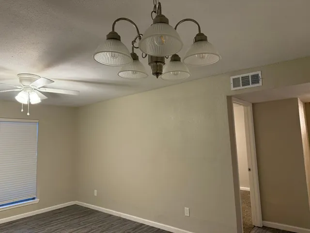 a close view of light fixtures and entryway