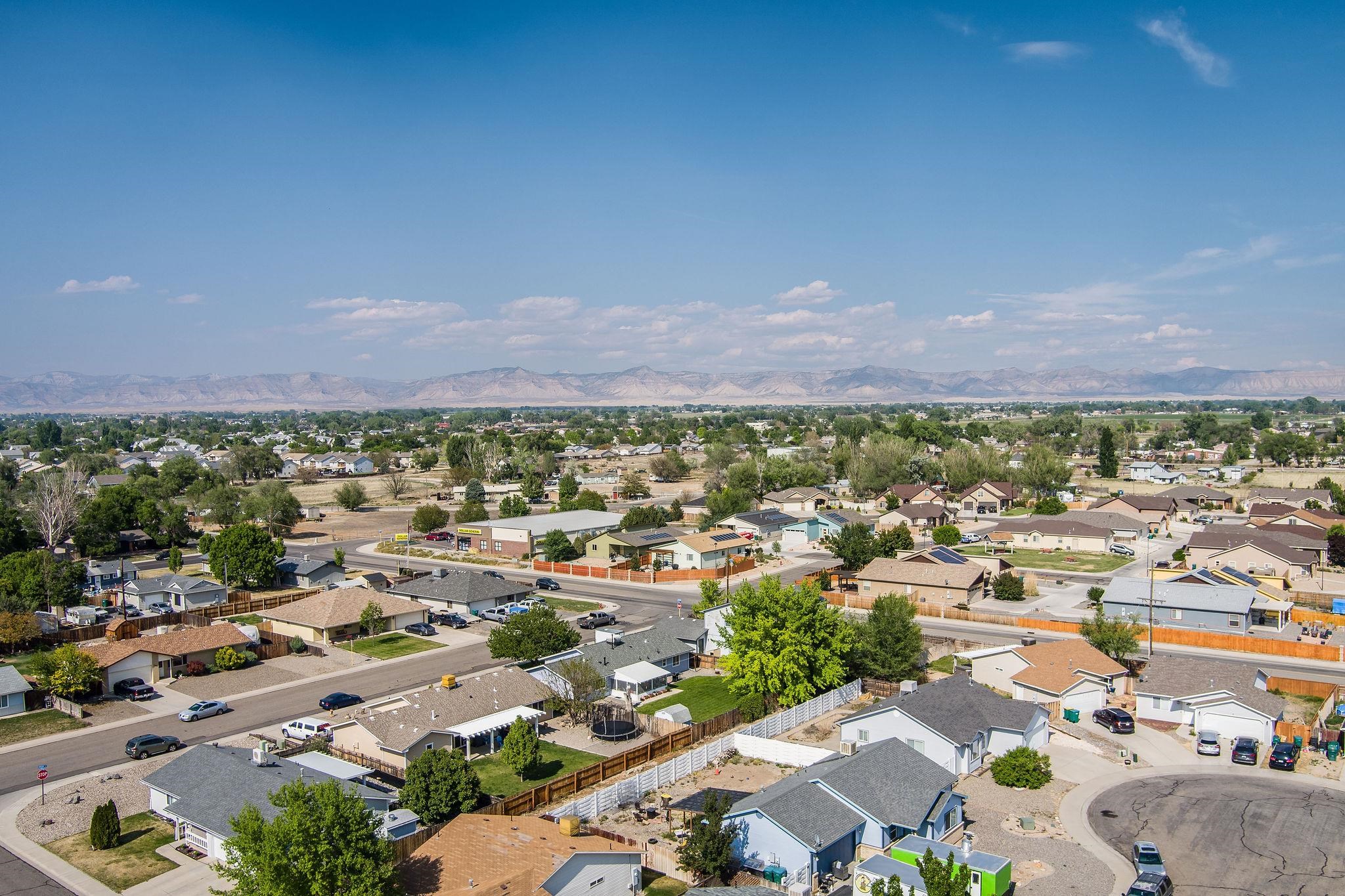 455 David Court Fruita, CO 81521 - Photo 27 of 28 an aerial view of residential houses with outdoor space