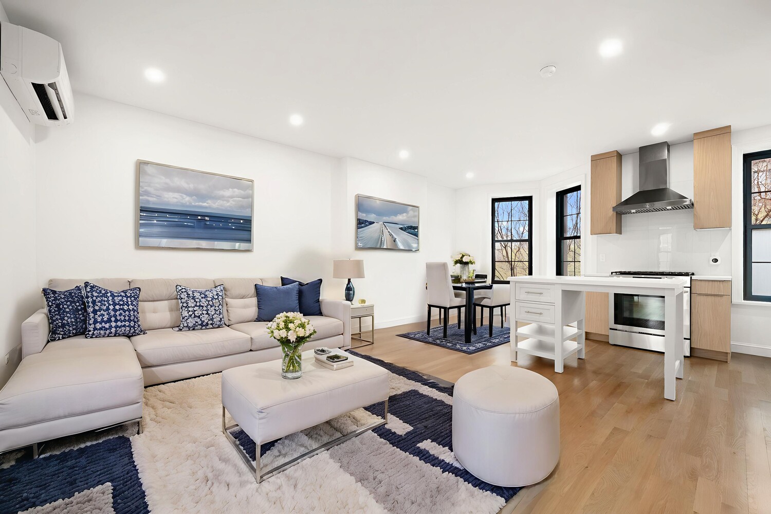 422 4th Avenue, Unit 3 Brooklyn, NY 11215 - Photo 6 of 11 a living room with fireplace furniture and a wooden floor