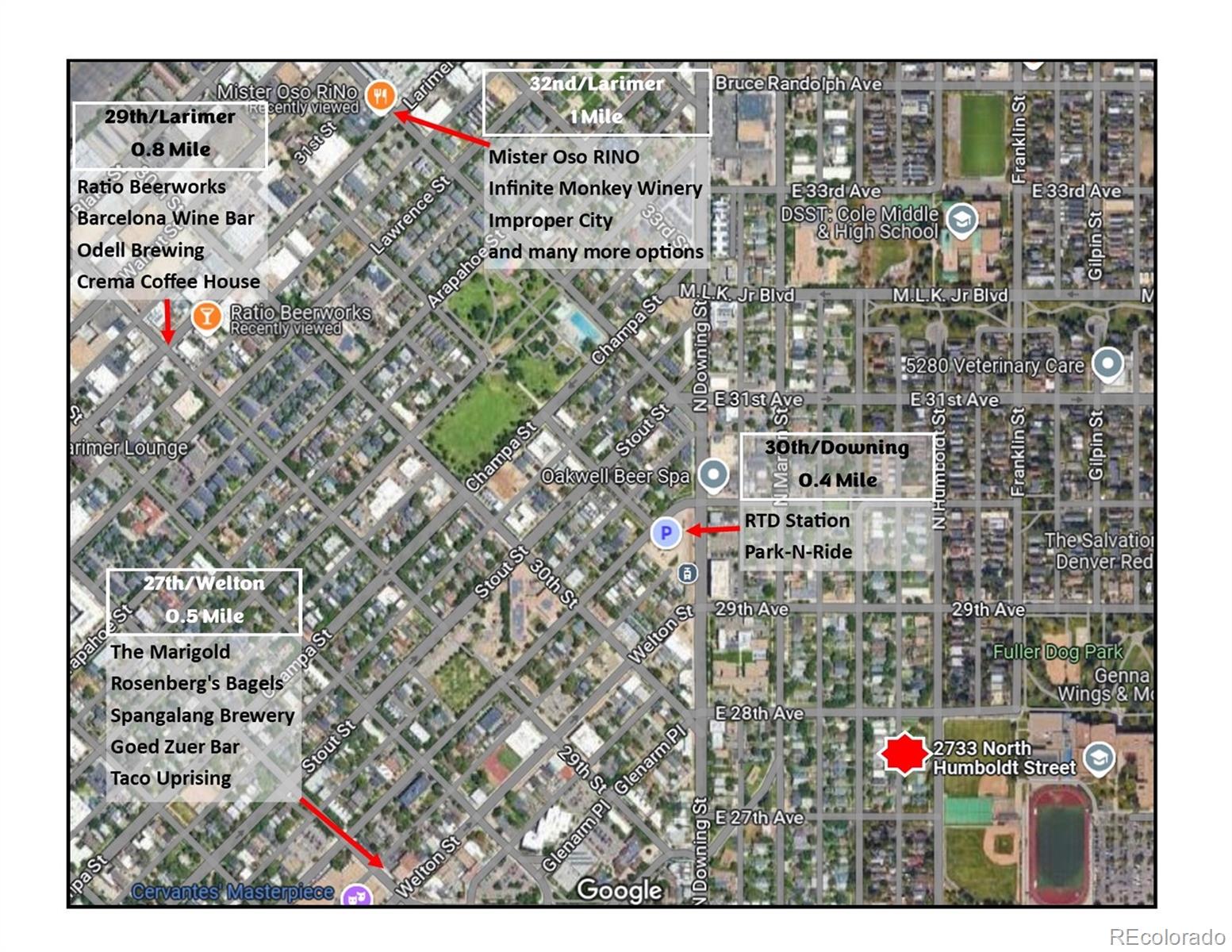 2733 Humboldt Street Denver, CO 80205 - Photo 32 of 40 a picture of city view