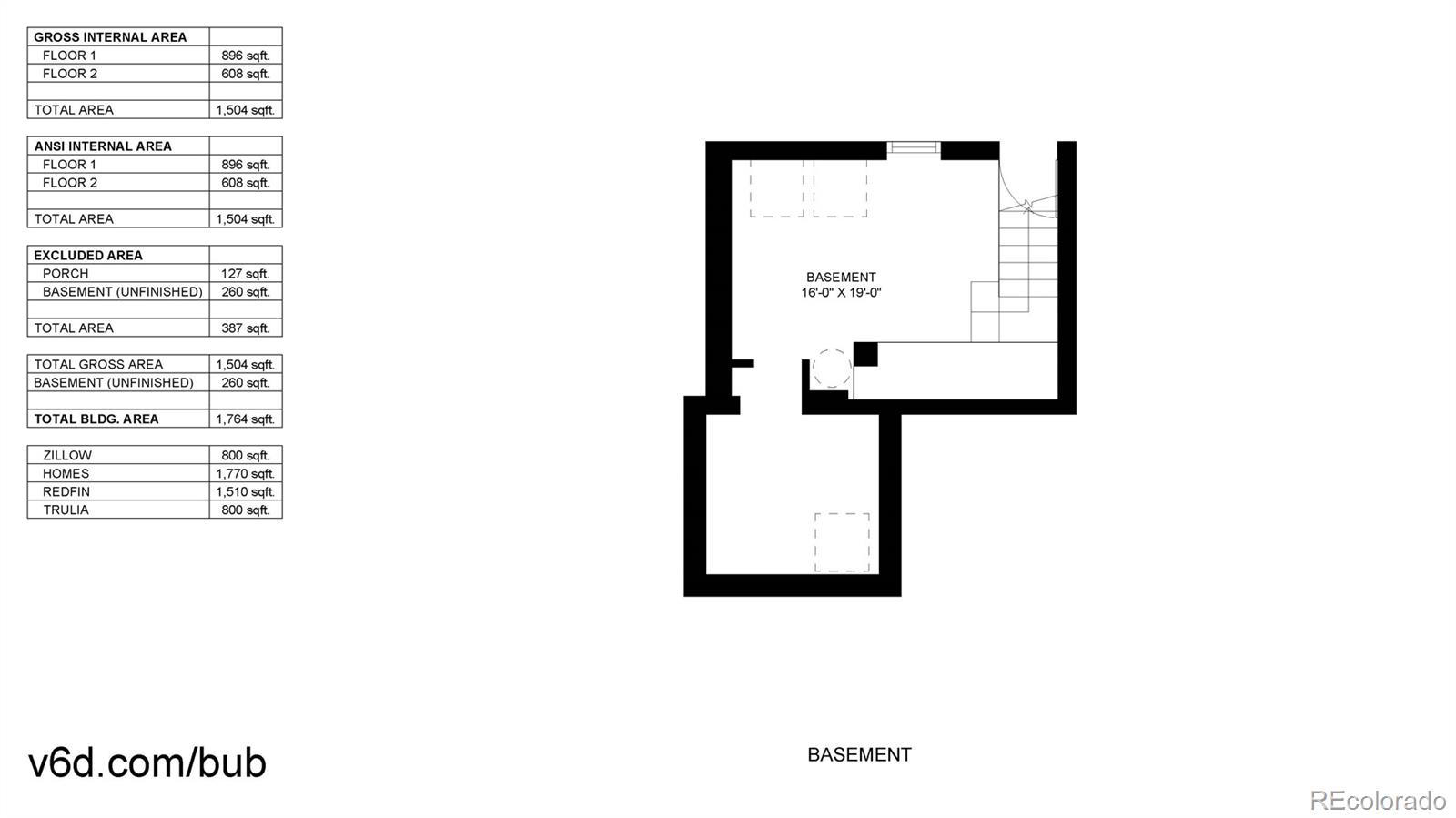2733 Humboldt Street Denver, CO 80205 - Photo 35 of 40 a picture of a floor plan
