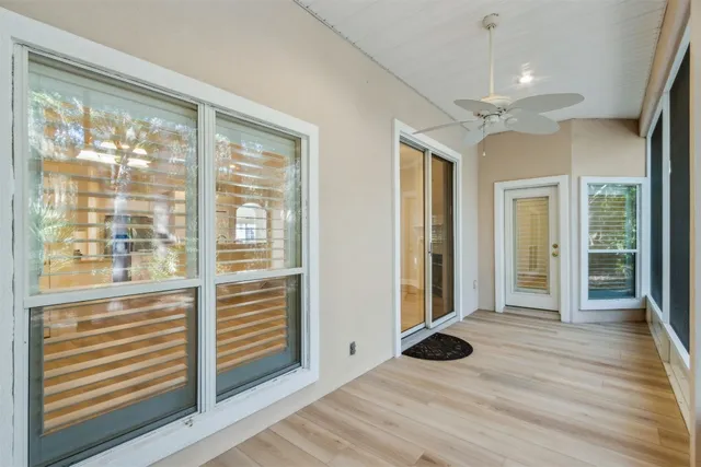 a view of a yard with an outdoor space