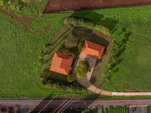 a view of swimming pool from a yard