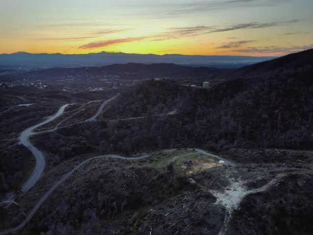a view of outdoor space and mountain view