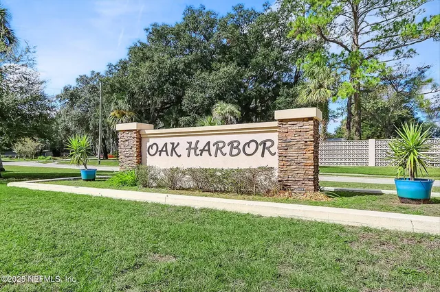 a view of park with sign board