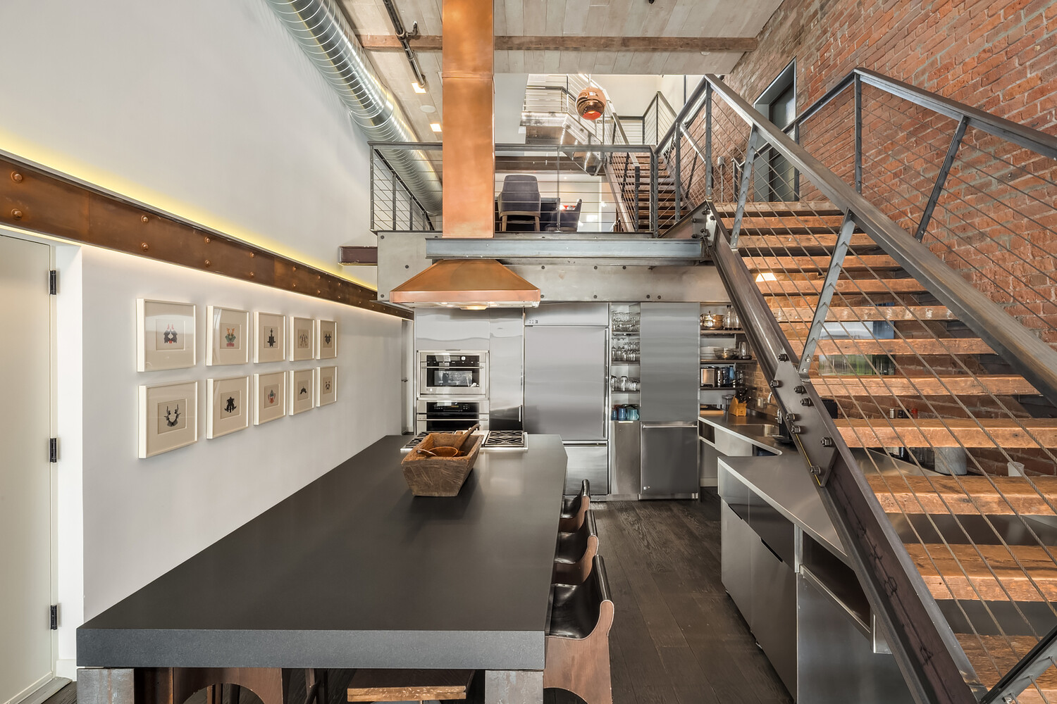 58 Walker Street, Unit PH Manhattan, NY 10013 - Photo 4 of 18 a view of entryway and hall with wooden floor