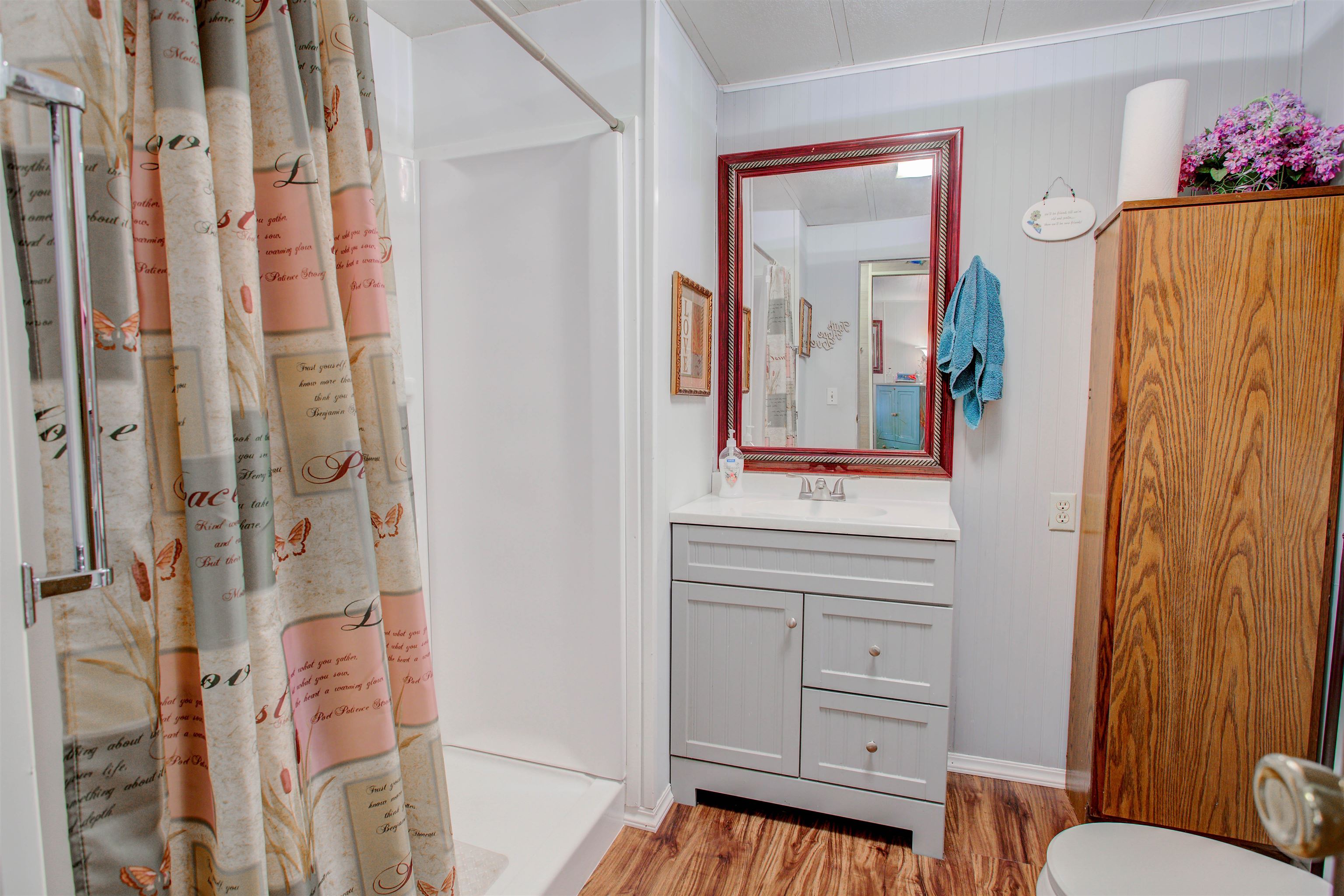 736 San Mateo Road Satsuma, FL 32189 - Photo 21 of 41 a bathroom with a sink and a mirror