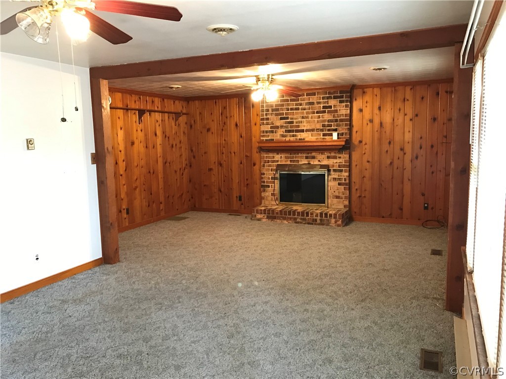 3800 Cedarpine Road Henrico, VA 23231 - Photo 3 of 15 a view of an empty room with a fireplace
