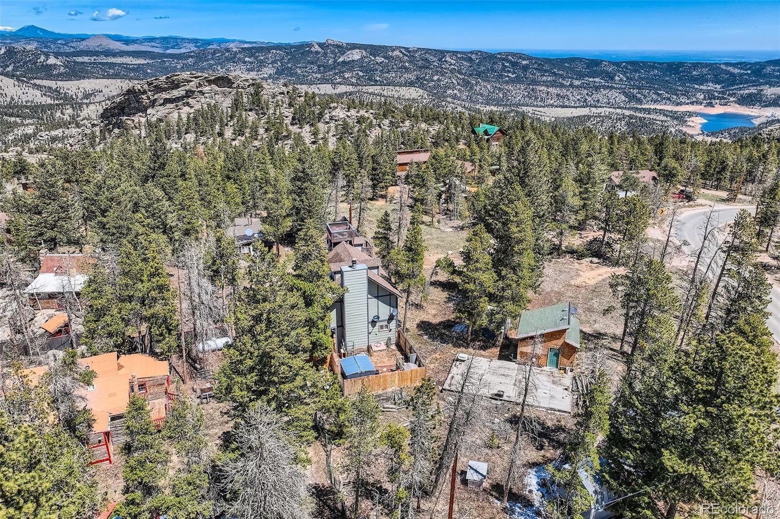 33 L Road Golden, CO 80403 - Photo 45 of 49 an aerial view of a houses with a yard
