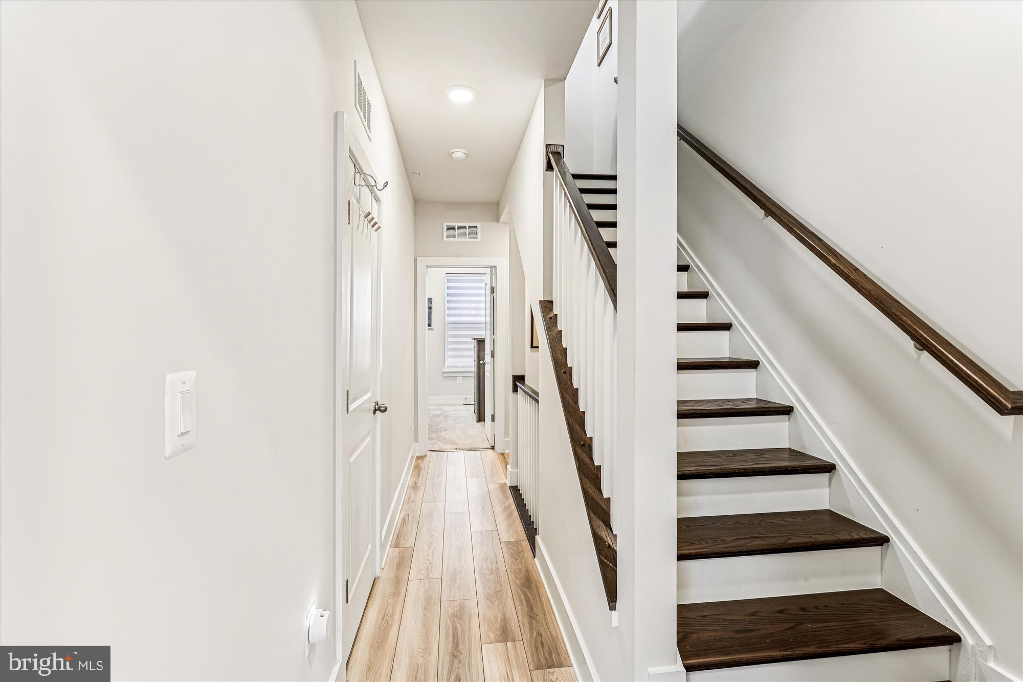 112 Glass Lane Baltimore, MD 21230 - Photo 21 of 49 3rd Floor Hallway, Laundry Closet on the left