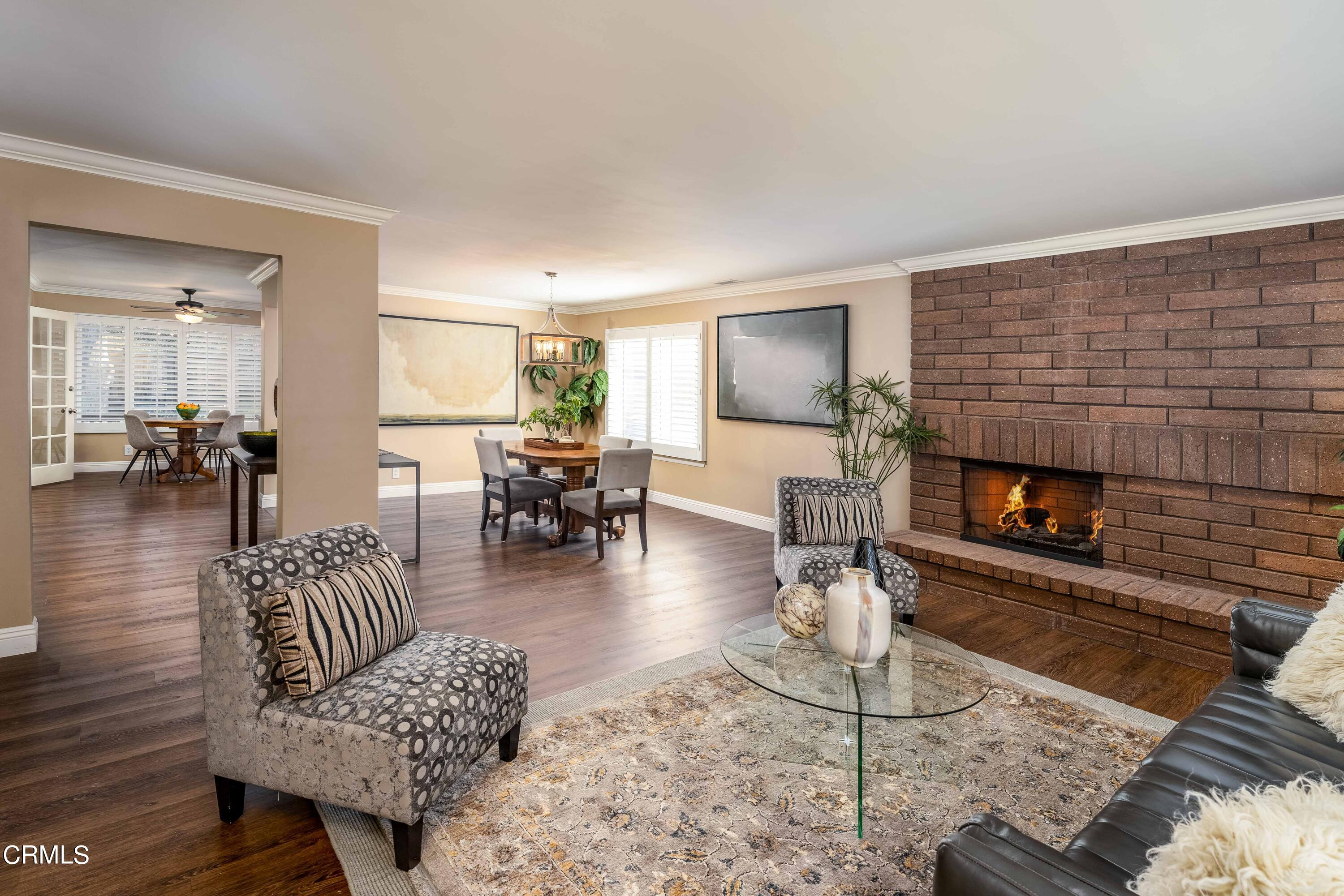 1038 Leandra Lane Arcadia, CA 91006 - Photo 5 of 36 a living room with furniture and a fireplace