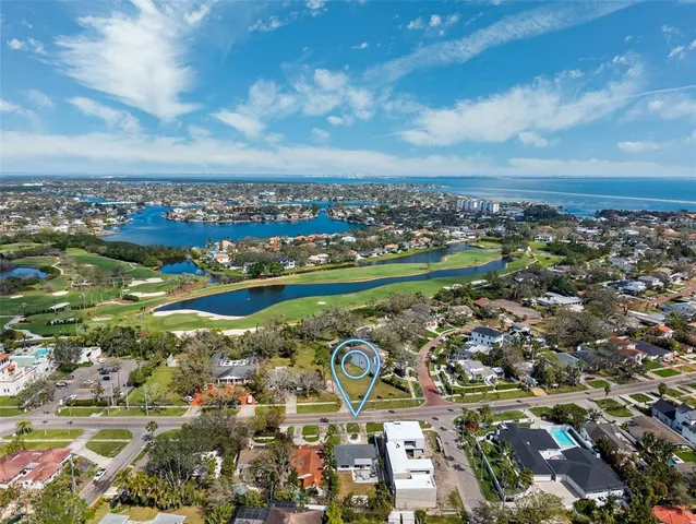 an aerial view of a city