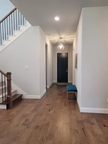 wooden floor in a room
