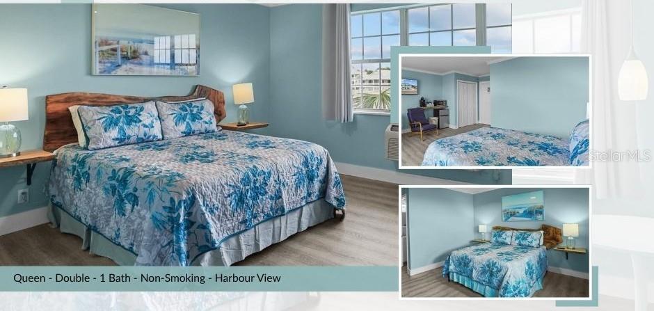 491 Dock Street Cedar Key, FL 32625 - Photo 8 of 22 a bedroom with a bed and a painting on the wall