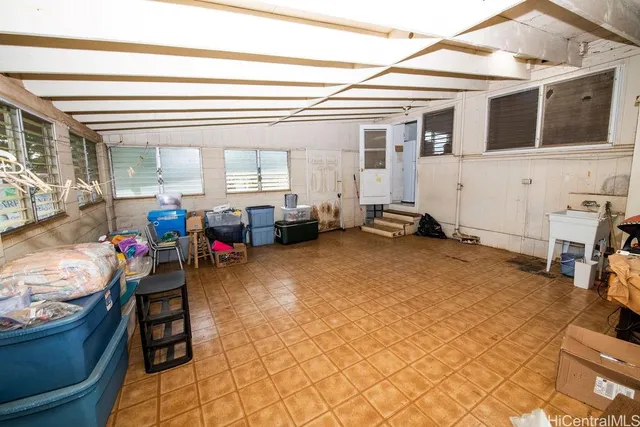 a living room filled with furniture