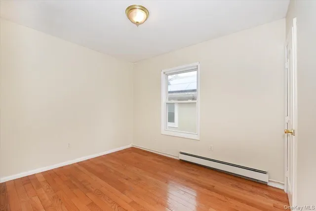 an empty room with window