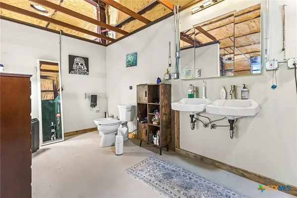 a room with storage and utility