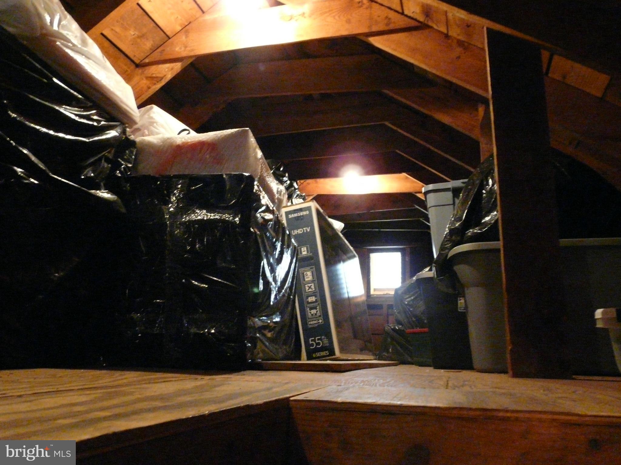 2827 Creston Road Baltimore, MD 21222 - Photo 37 of 47 Floored Attic with Light