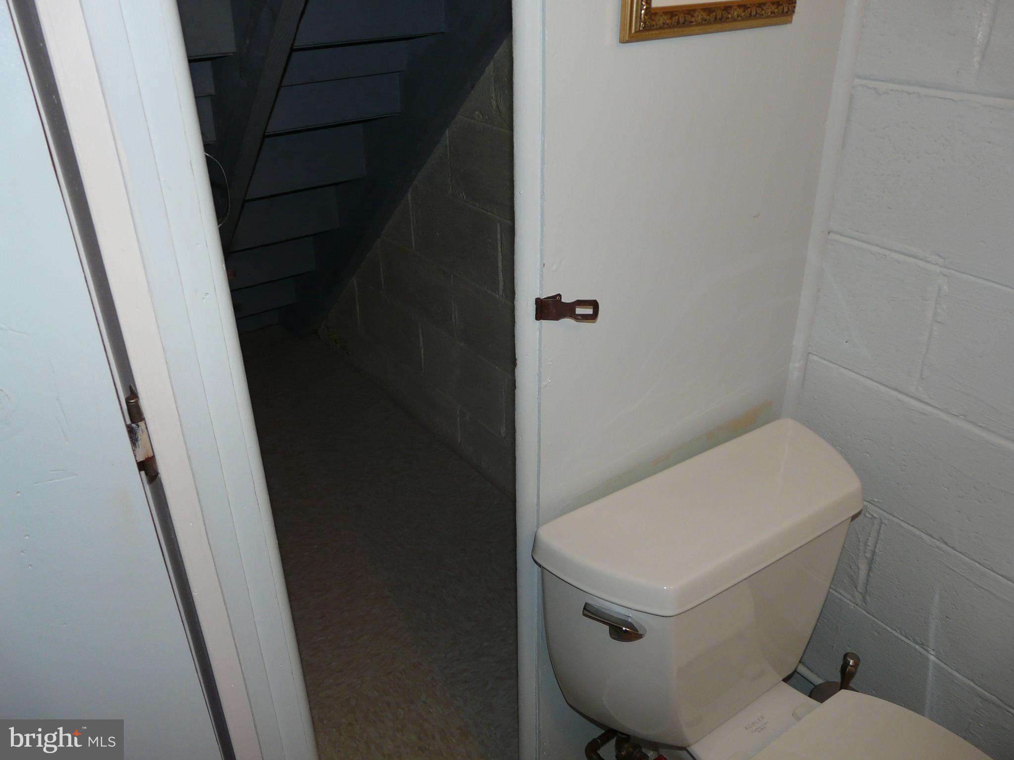 2827 Creston Road Baltimore, MD 21222 - Photo 44 of 47 Half Bath in Basement Showing Under Stairs Storage
