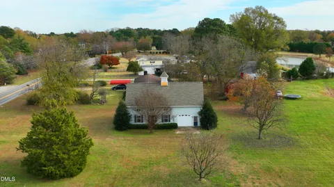 a bird view of a house