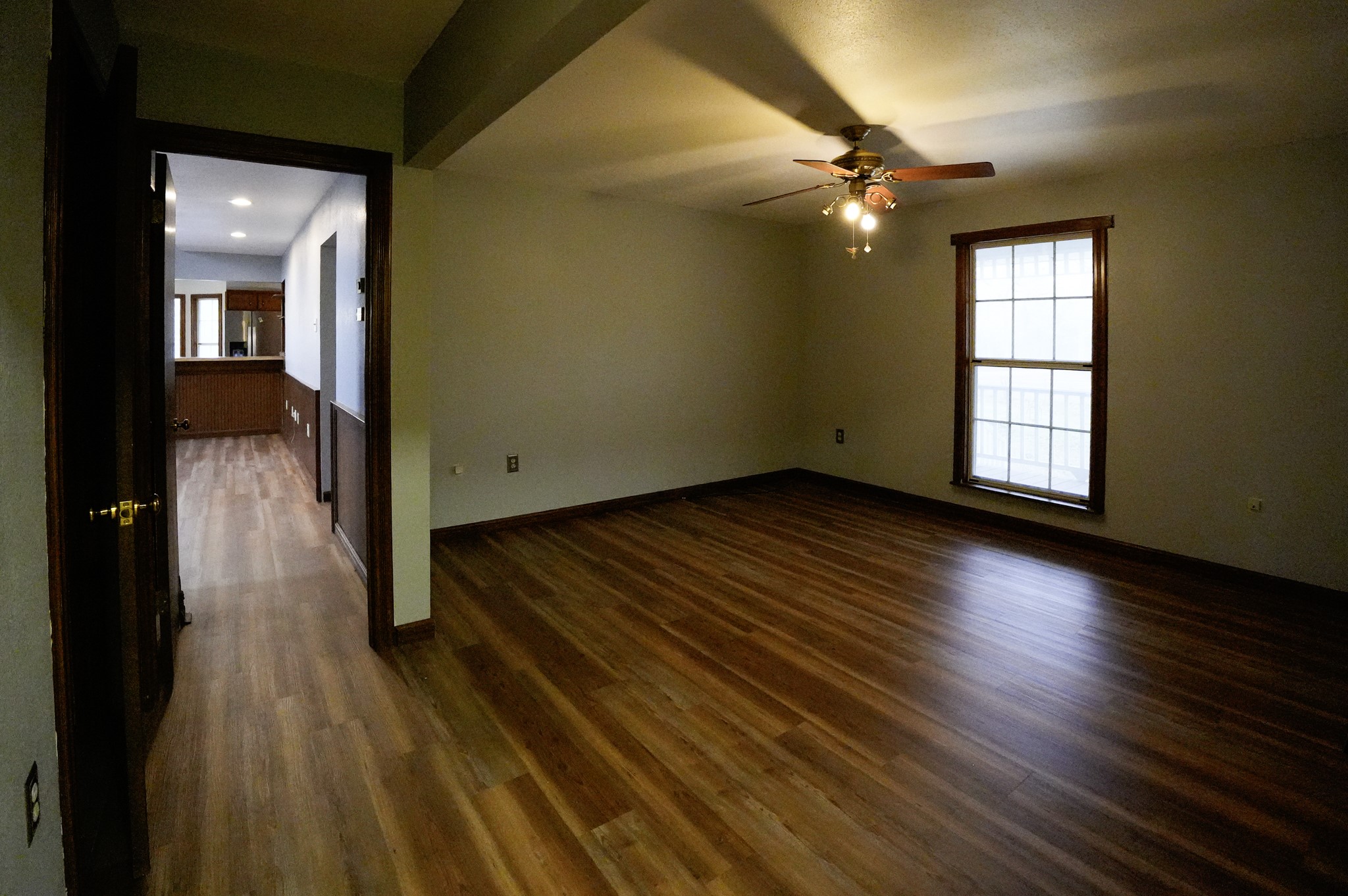 4731 Krischke Road Schulenburg, TX 78956 - Photo 27 of 40 wooden floor in an empty room with a window