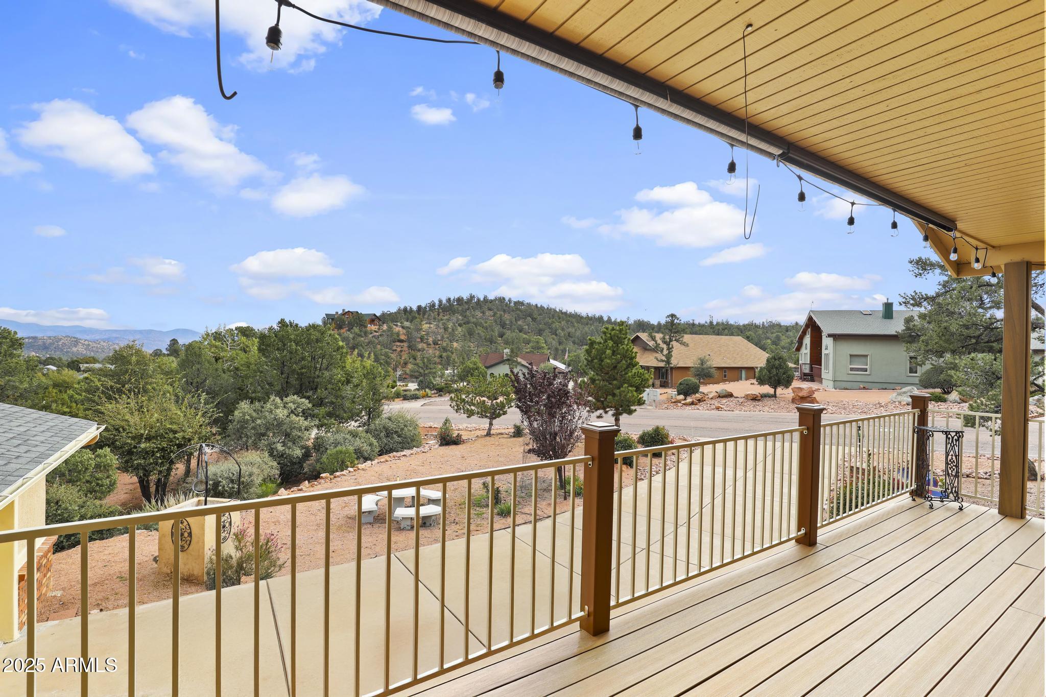 804 East Phoenix Street Payson, AZ 85541 - Photo 8 of 56 a view of a balcony with wooden fence