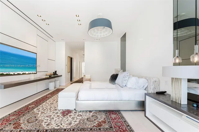 a view of a swimming pool with a yard