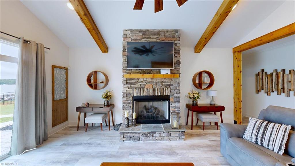 245 Rolling Road Lexington, NC 27292 - Photo 22 of 48 Stone Fireplace in Great Room