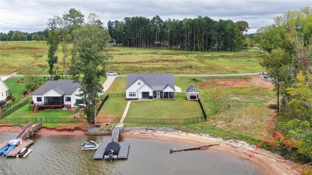 245 Rolling Road Lexington, NC 27292 - Photo 38 of 48 Aerial View with pier & boat dock