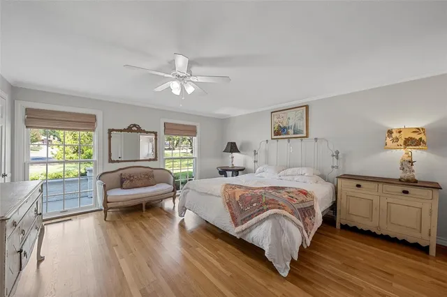 a bed room with a bed and a couch