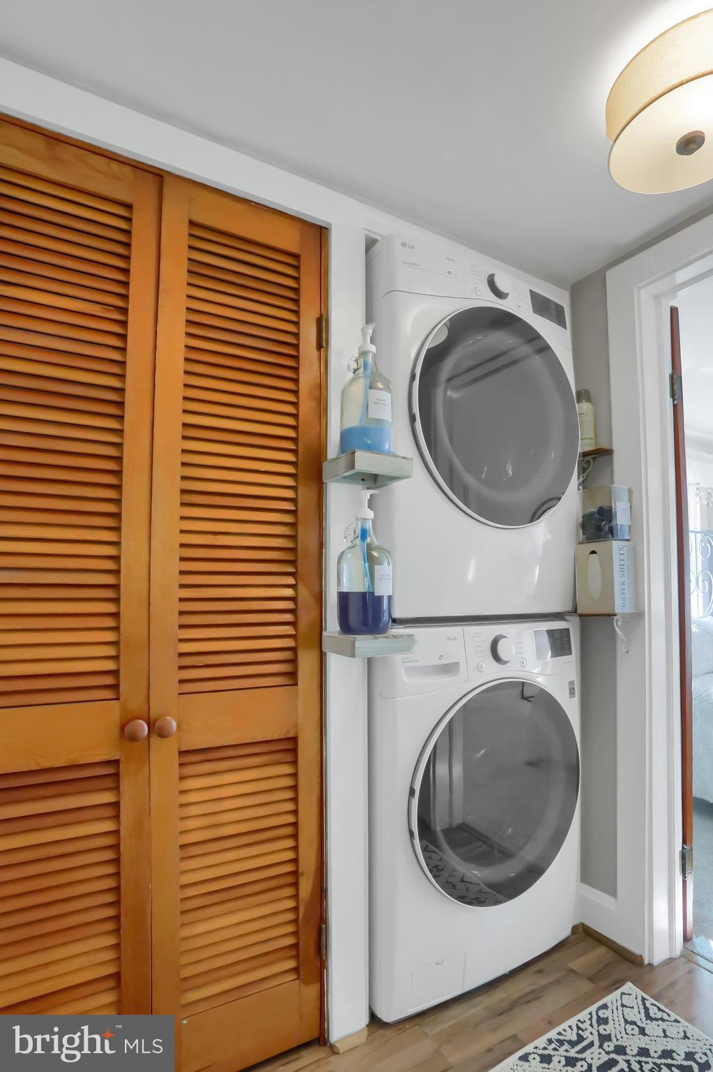 3209 Peters Mountain Road Halifax, PA 17032 - Photo 30 of 56 a view of a hallway with washer and dryer