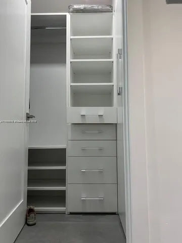 a view of walk in closet