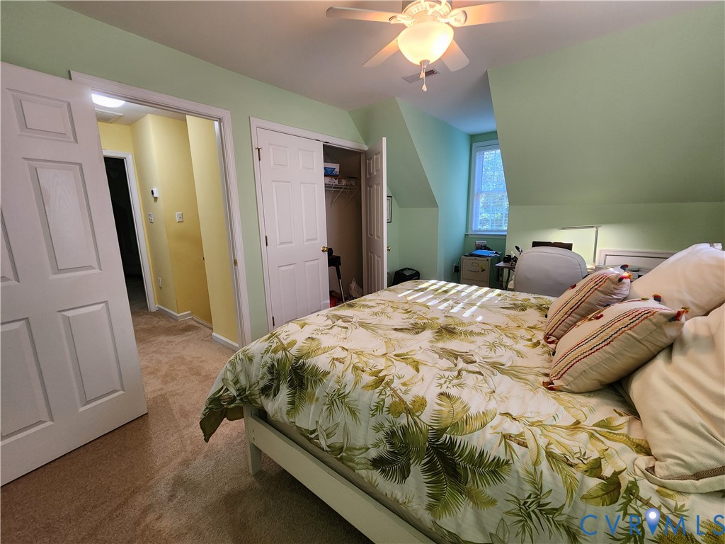 2744 Smokey Road Aylett, VA 23009 - Photo 36 of 72 Carpeted flooring, ceiling fan with integrated lig