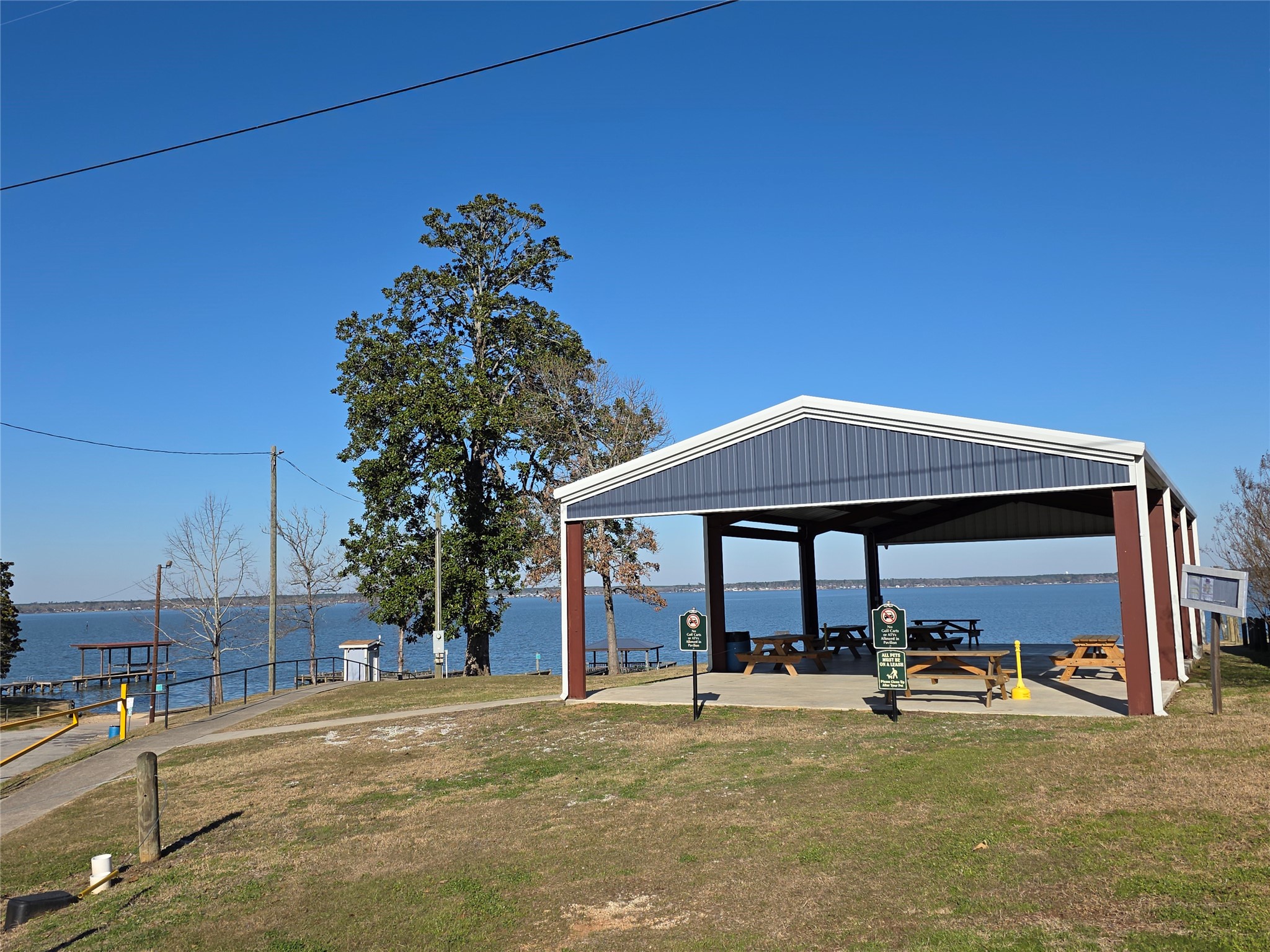 201 Coco Loop Point Blank, TX 77364 - Photo 44 of 50 Subdivision Party Area, Uses: Holiday celebrations, bands, birthday parties, covered picnic are. Amazing Lake Views