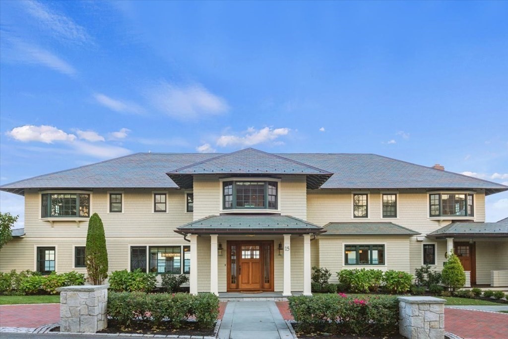 15 Spray Avenue Marblehead, MA 01945 - Photo 2 of 42 front view of a brick house with a yard