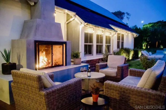 a view of a living room and dining room