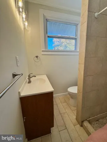 a bathroom with a sink and toilet