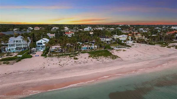 a view of an ocean and beach