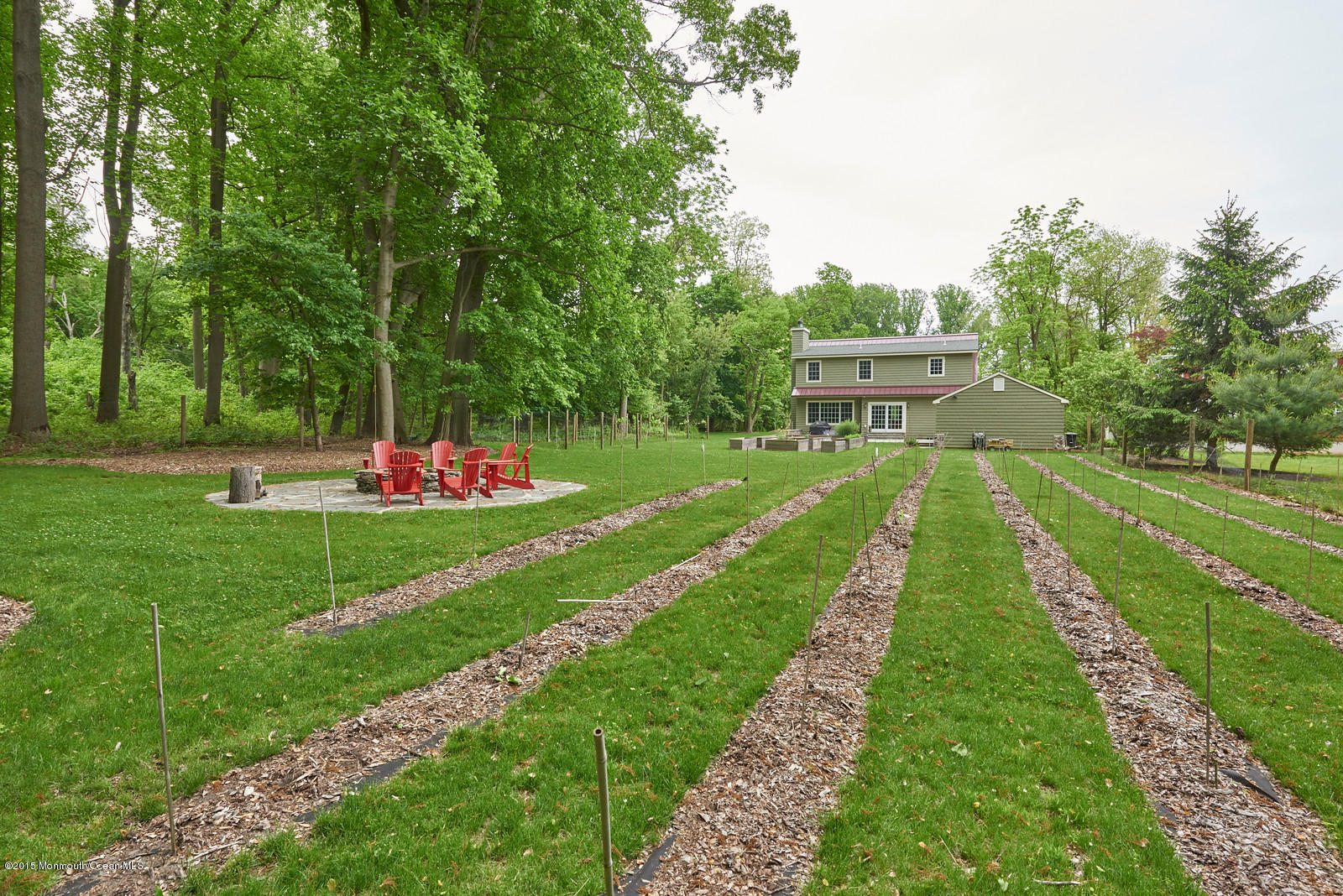 269 Sunnyside Road Lincroft, NJ 07738 - Photo 23 of 25 269 Sunnyside firepit & vineyard