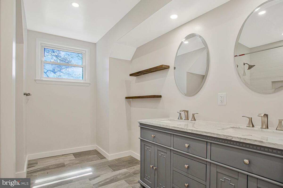 9685 Howes Road Dunkirk, MD 20754 - Photo 25 of 35 Spacious 2nd floor bath with double sink vanity