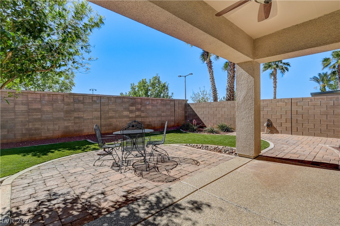 2793 Rosenhearty Drive Henderson, NV 89044 - Photo 57 of 85 Enjoy outdoor living on this inviting paved patio with ample space for relaxation and entertaining.