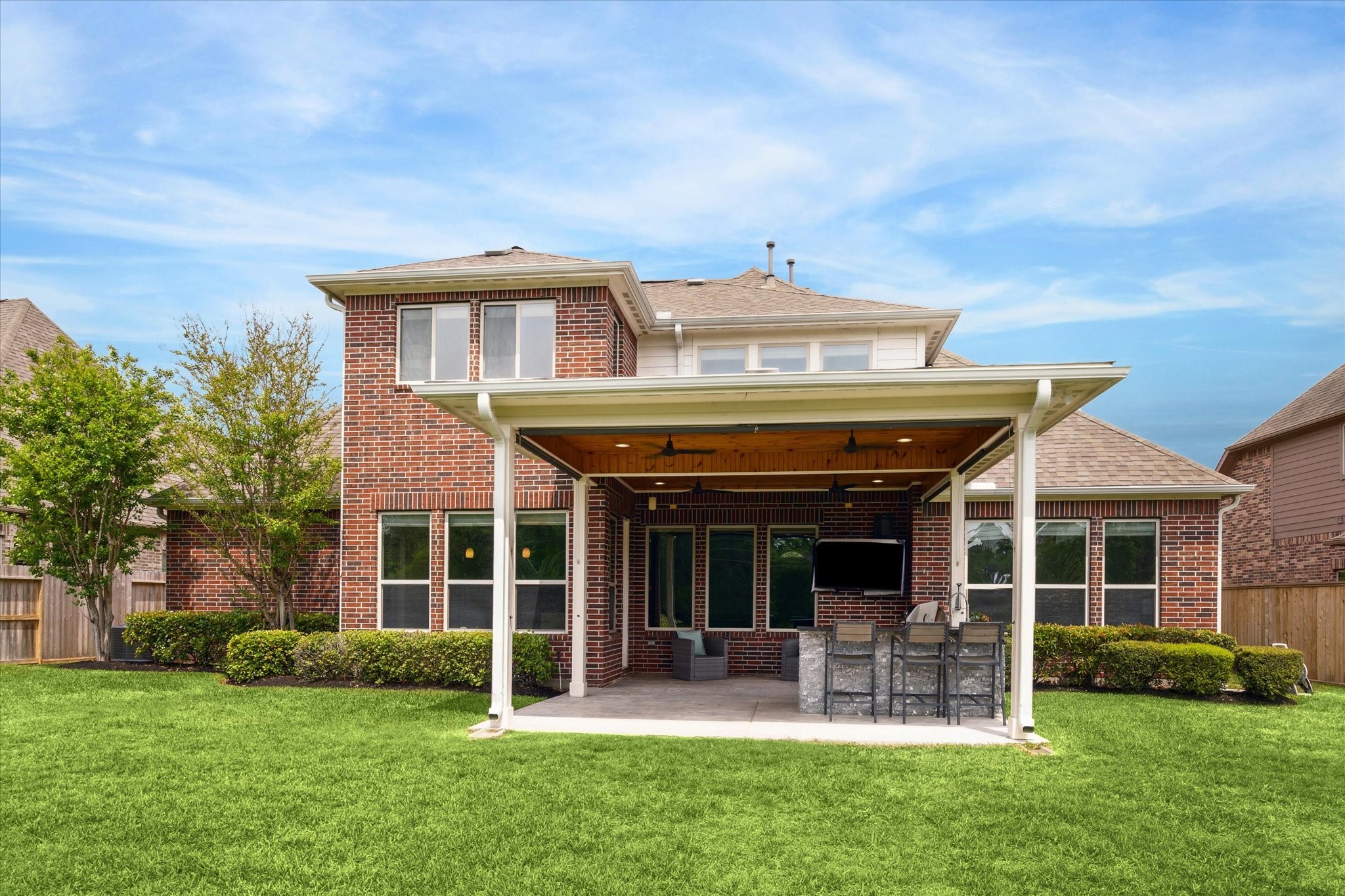 18531 Duke Lake Drive Spring, TX 77388 - Photo 33 of 41 a view of a house with a yard and sitting area