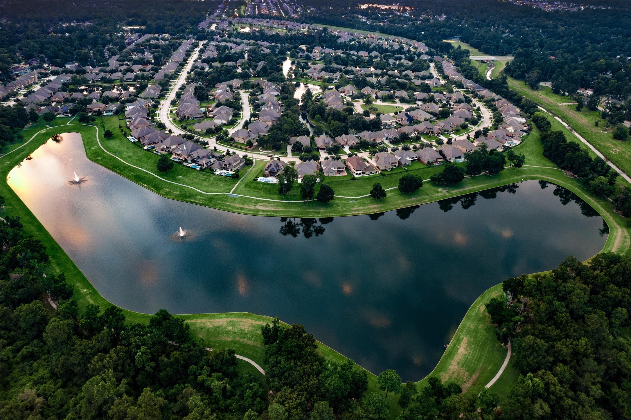 18531 Duke Lake Drive Spring, TX 77388 - Photo 39 of 41 an aerial view of a residential houses with outdoor space and street view