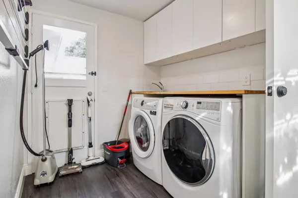 a view of storage and utility room