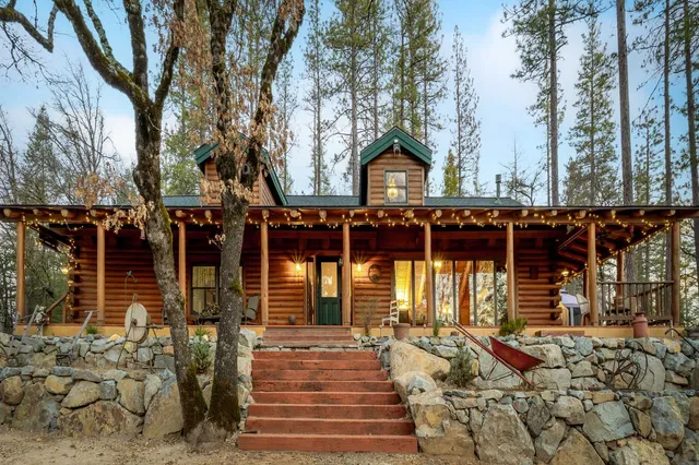 a view of outdoor space with seating area