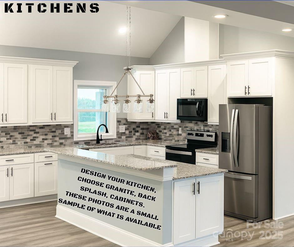 0 George Brown Road, Unit 8 Crouse, NC 28033 - Photo 5 of 22 a kitchen with stainless steel appliances granite countertop a refrigerator a stove and a sink