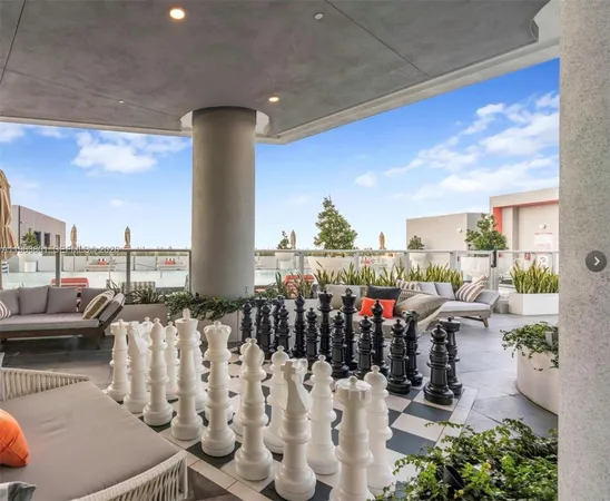 a view of a chairs and table in the terrace